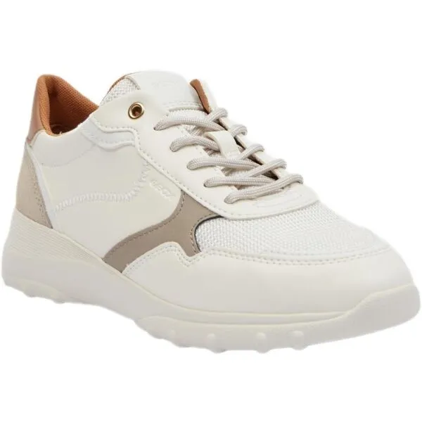 White women's sneakers Geox Alleniee - Women's