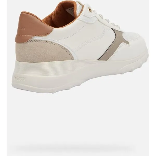 White women's sneakers Geox Alleniee - Women's