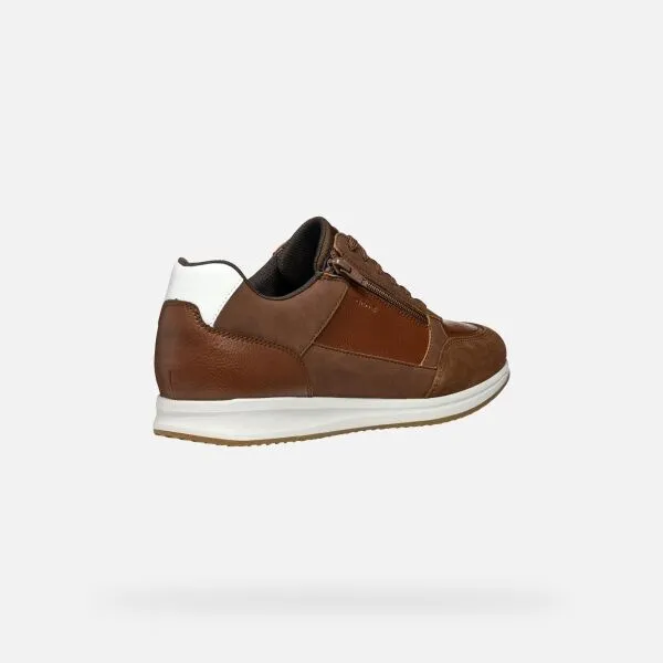 Brown men's sneakers Geox Avery - Men's