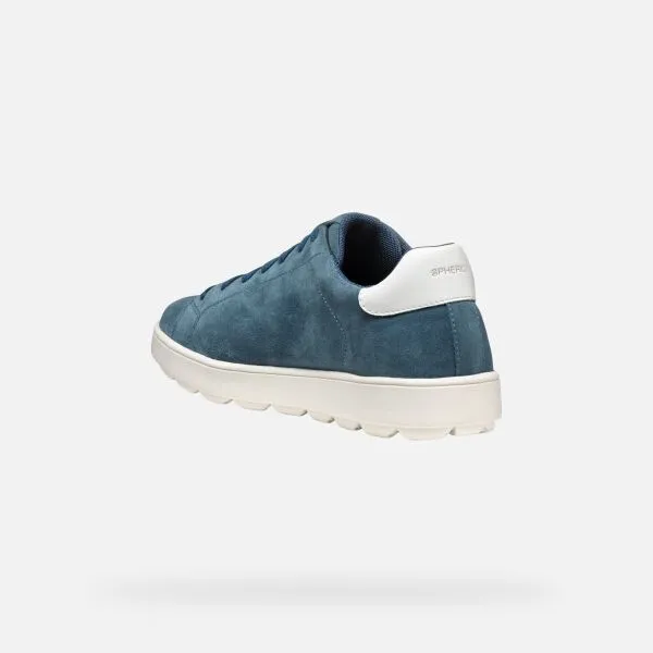 Light blue men's sneakers Geox Spherica ECUB-1 - Men