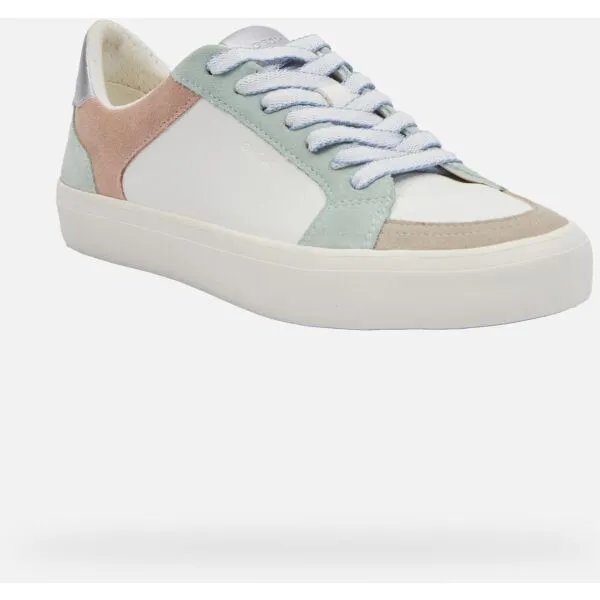 Light green women's sneakers Geox Emmeleny - Women's