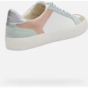 Light green women's sneakers Geox Emmeleny - Women's