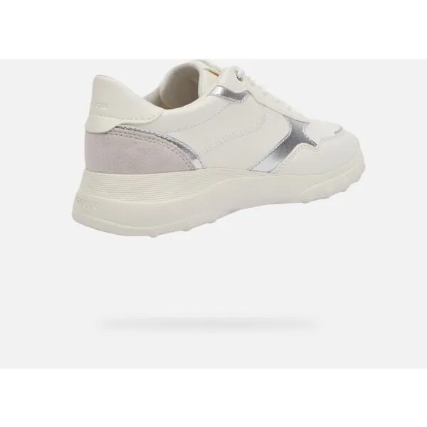 White women's sneakers Geox Alleniee - Women's