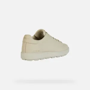 Beige men's sneakers Geox Spherica ECUB-1 - Men's