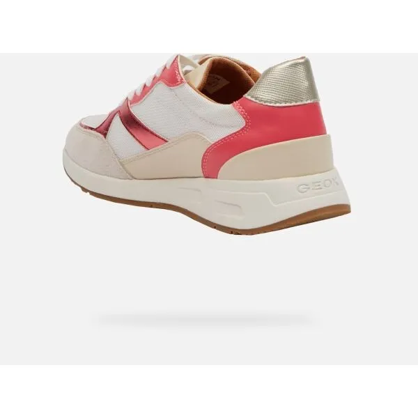 White women's sneakers Geox Bulmya - Women's