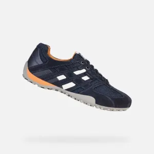 Dark blue men's sneakers Geox Snake - Men's