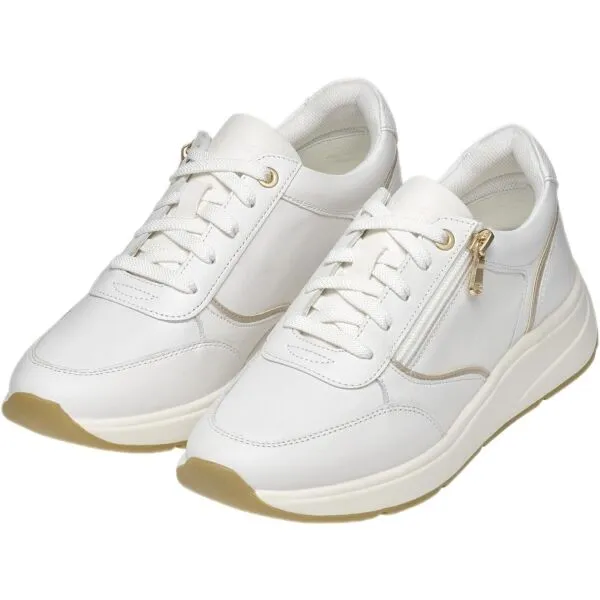 White women's sneakers Geox Cristael - Women's