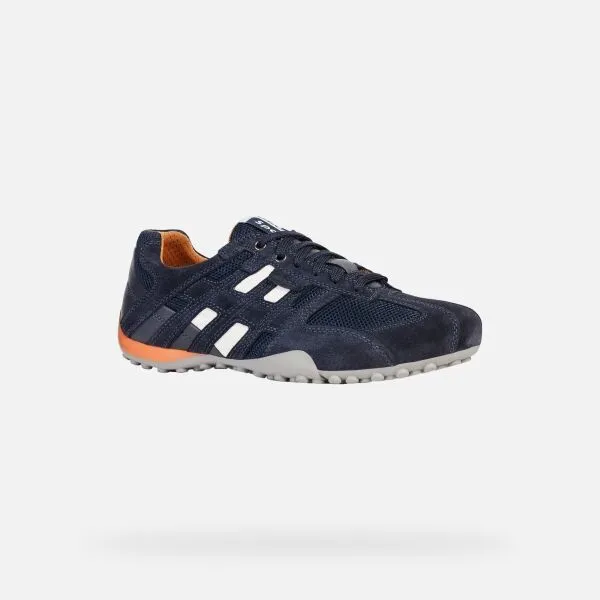 Dark blue men's sneakers Geox Snake - Men's