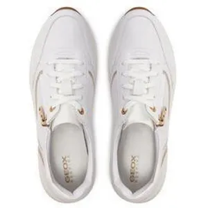 White women's sneakers Geox Cristael - Women's