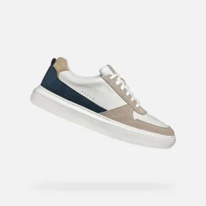 Beige men's sneakers Geox Deiven - Men's
