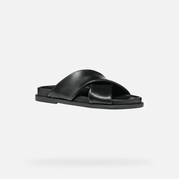 Black women's slippers Geox Adelash - Women's