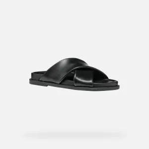 Black women's slippers Geox Adelash - Women's