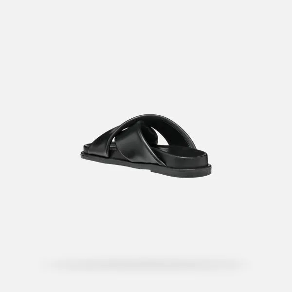 Black women's slippers Geox Adelash - Women's
