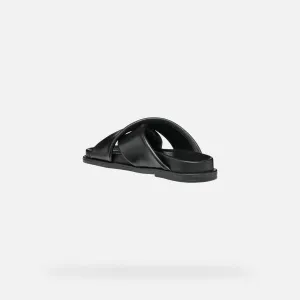 Black women's slippers Geox Adelash - Women's