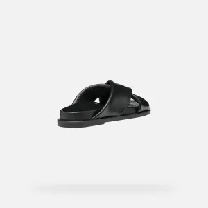 Black women's slippers Geox Adelash - Women's