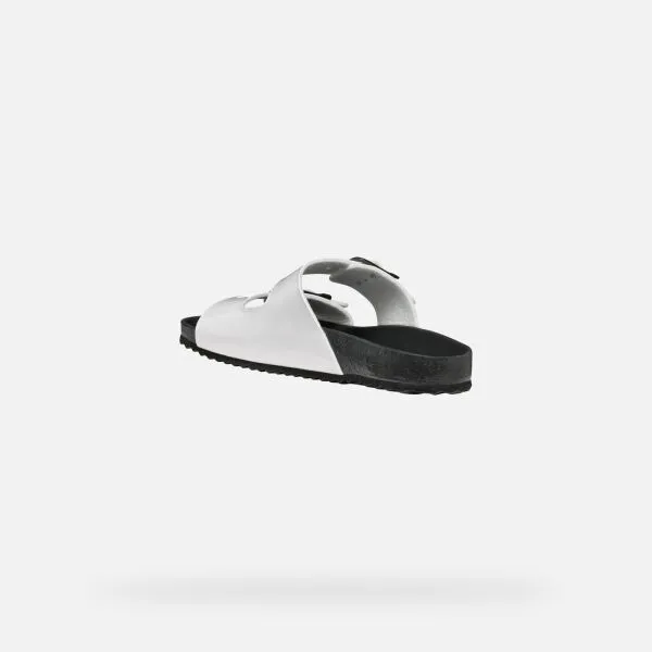 White women's slippers Geox Brionia R - Women's