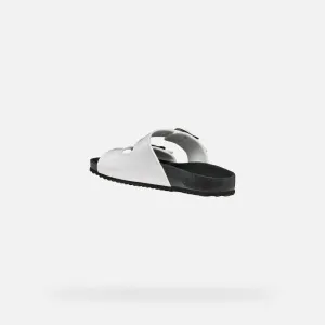 White women's slippers Geox Brionia R - Women's