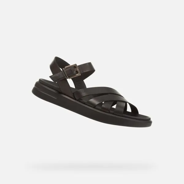 Geox D XAND 2S Dámske sandále, čierna, veľkosť