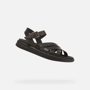Geox D XAND 2S Dámske sandále, čierna, veľkosť