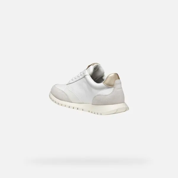 White women's sneakers Geox Sukie 2.0 - Women's