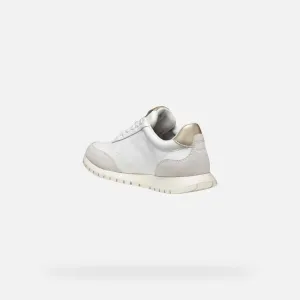 White women's sneakers Geox Sukie 2.0 - Women's