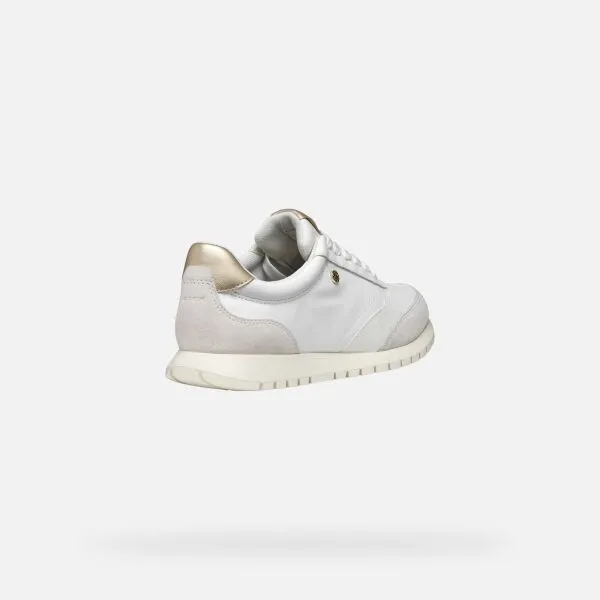 White women's sneakers Geox Sukie 2.0 - Women's