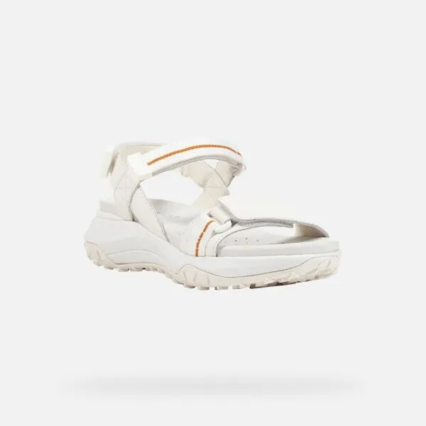White women's sandals Geox Sorapis + Grip - Women