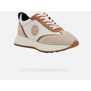 Beige women's sneakers Geox Amabel - Women's