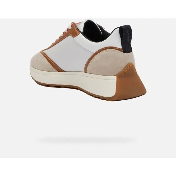 Beige women's sneakers Geox Amabel - Women's