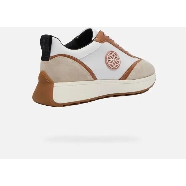 Beige women's sneakers Geox Amabel - Women's