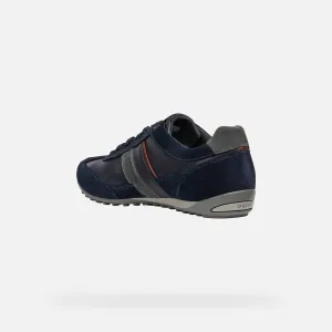 Dark blue men's sneakers Geox Wells - Men's