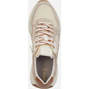 Cream women's sneakers Geox Amabel - Women's