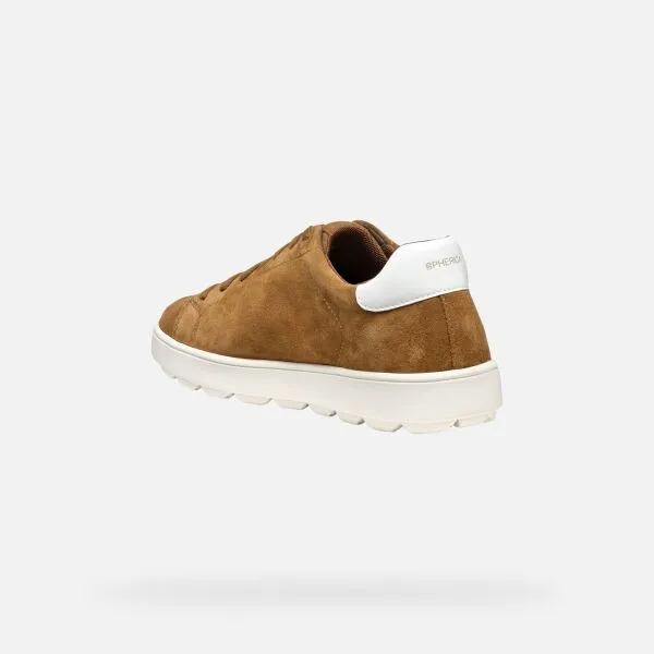 Light brown men's sneakers Geox Spherica ECUB-1 - Men