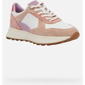White women's sneakers Geox Amabel - Women's