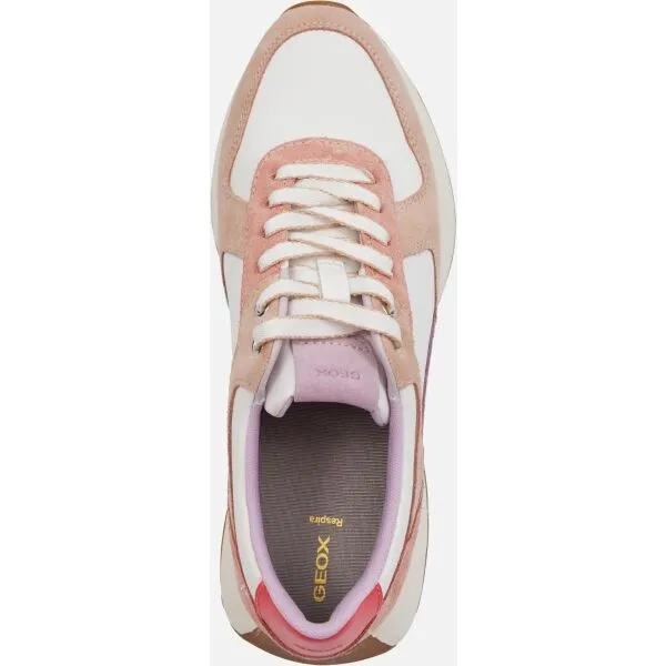 White women's sneakers Geox Amabel - Women's