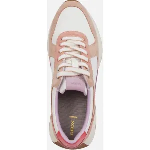 White women's sneakers Geox Amabel - Women's