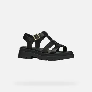 Black women's sandals Geox Adacter S - Women's