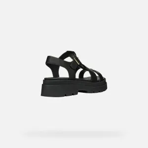 Black women's sandals Geox Adacter S - Women's