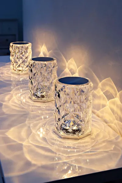 LED stolná lampa Kryštál