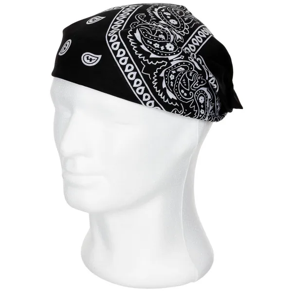 Šatka Bandana vzorovaná MFH 16403A - čierna