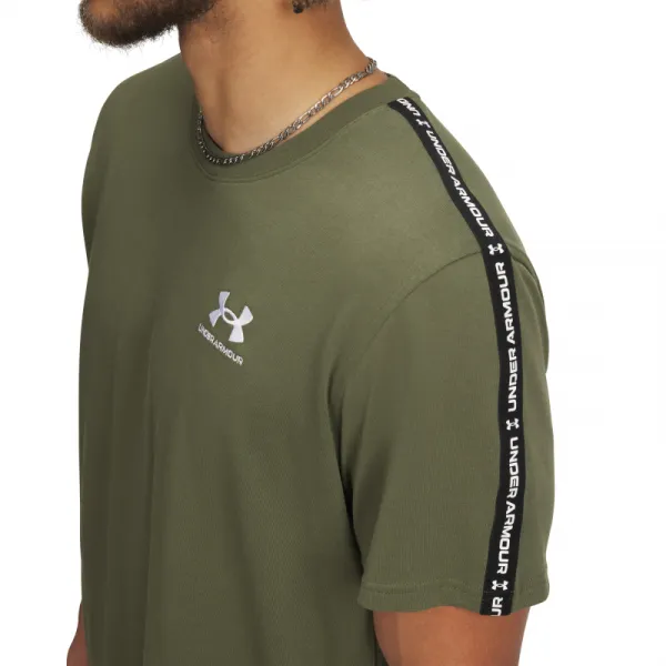 Pánske tričko s krátkym rukávom UNDER ARMOUR UA Icon HWT Tee Taping-GRN