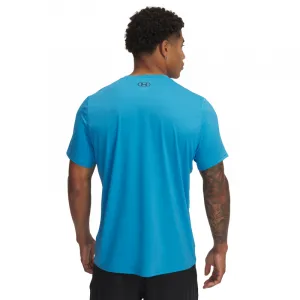 Pánske tréningové tričko s krátkym rukávom UNDER ARMOUR UA Heatgear Fitted SS-BLU