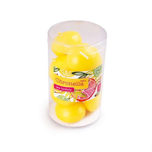 Weltbild Plovoucí svíčka Citronella, 10 ks, žlutá