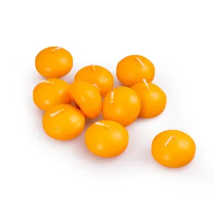 Weltbild Plovoucí svíčka, 10 ks, oranžová