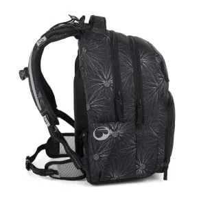 Školská taška Bagmaster ZIPSTER 25 A Black and white flowers