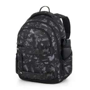 Školský set Bagmaster NOMAD 25 B Set Black/grey