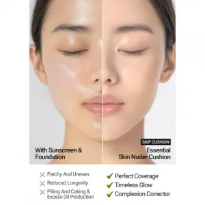 JUNG SAEM MOOL Essential Skin Nuder Cushion rozjasňujúci make-up náhradná náplň odtieň Medium Deep 14 g