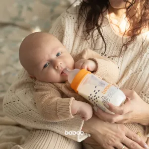 Baboo Anti-colic Feeding Bottle antikoliková fľaša Blue Haze, 3 m+ 250 ml