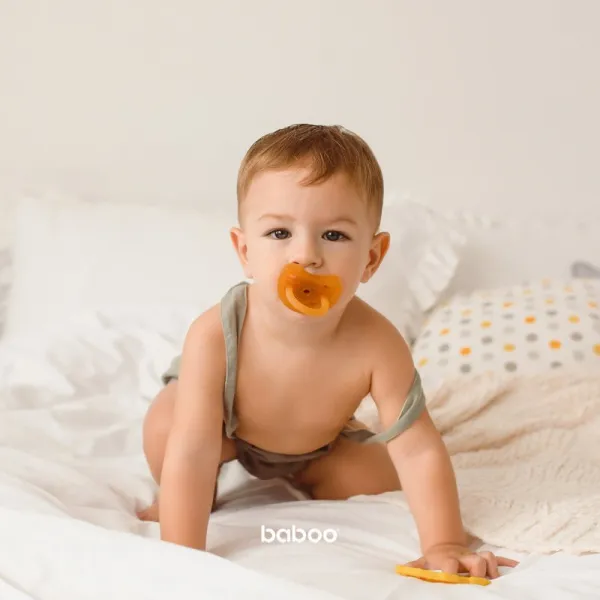 Baboo Soothers Round Latex cumlík 6m+ 1 ks