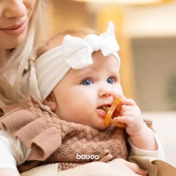 Baboo Soothers Round Latex cumlík 6m+ 1 ks